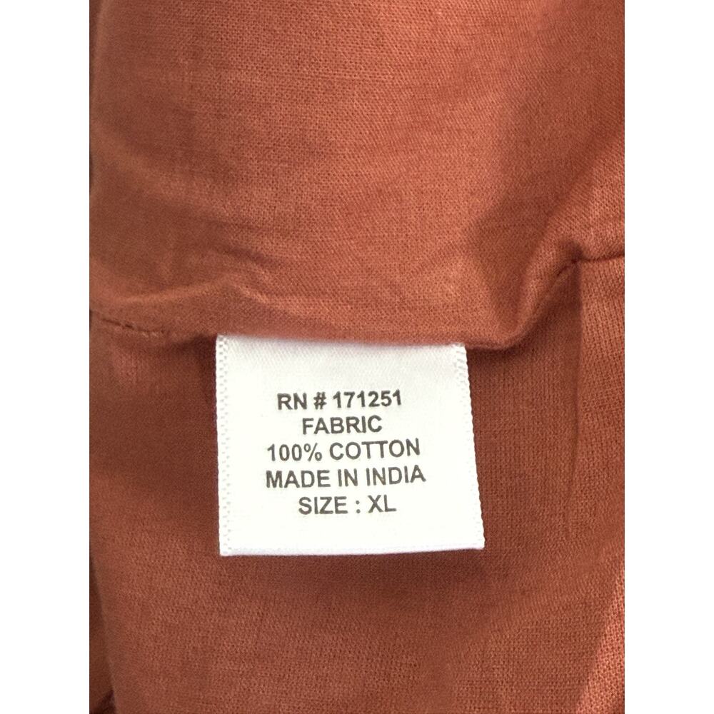 NWT Jennifer & Grace Wom XL Terracotta Eyelet Bubble Hem Romantic Top - Picture 4 of 6